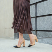 Viridiana Charol Beige Y Negro