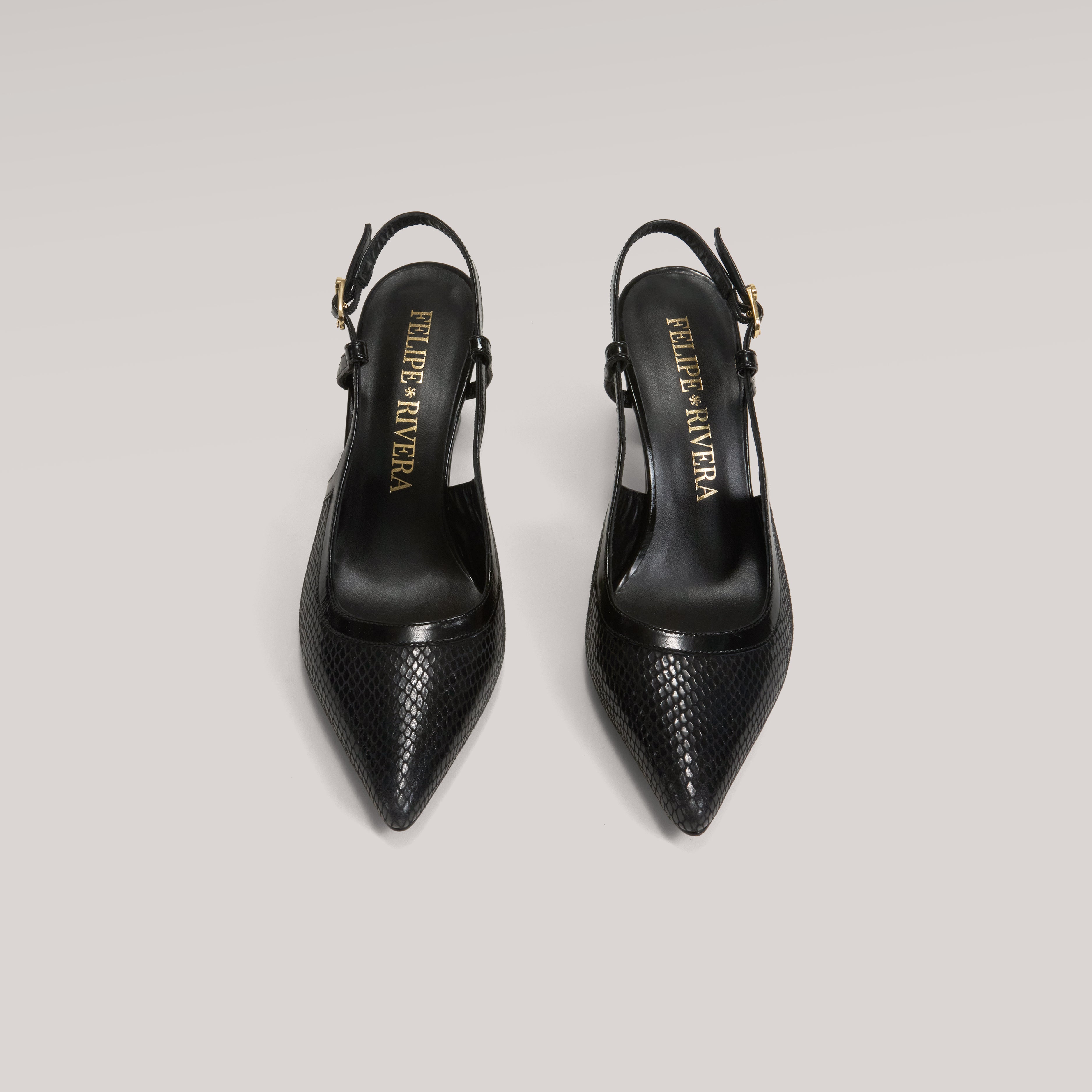 LUCERO VIBORA NEGRO Y CHAROL NEGRO