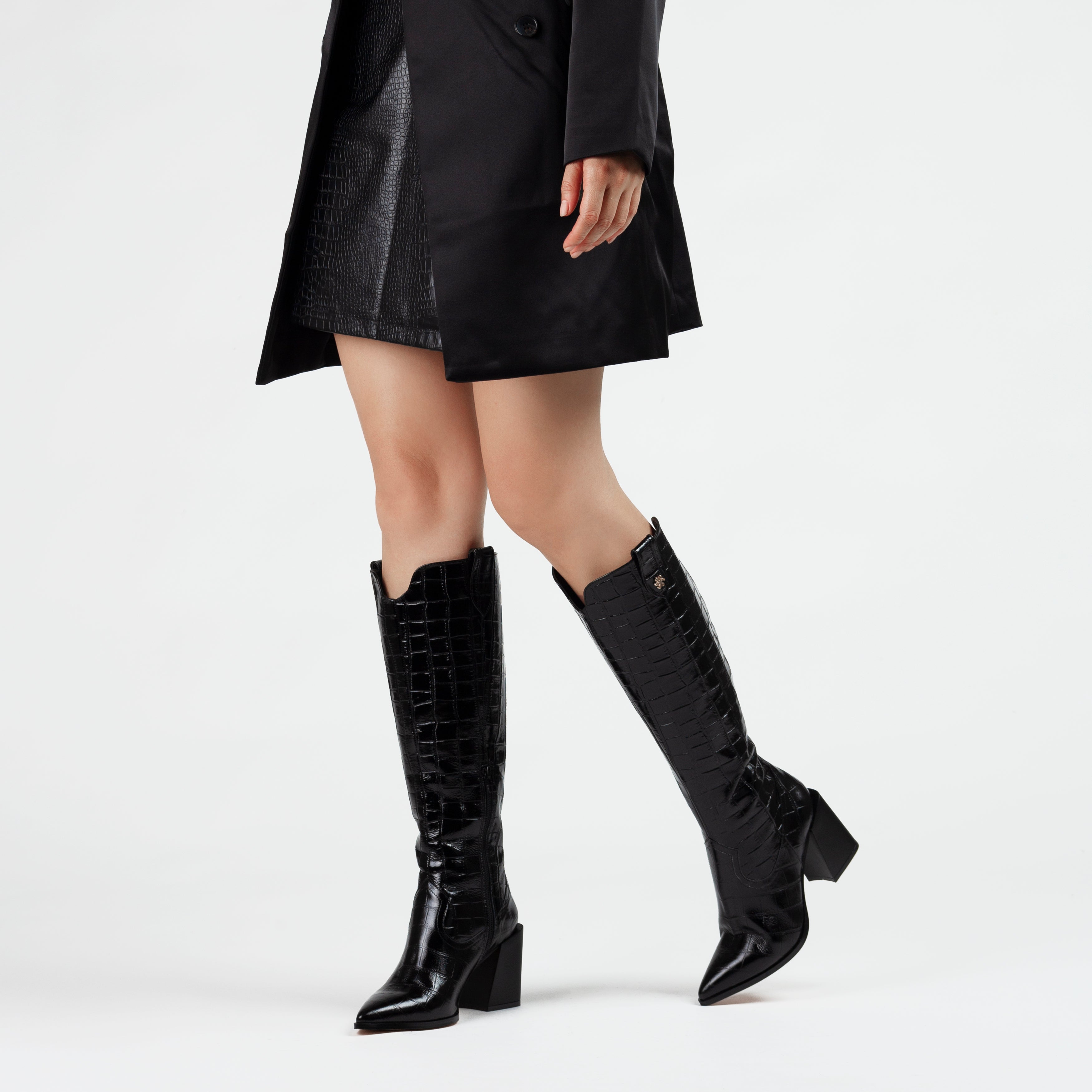 America Croco Charol Negro